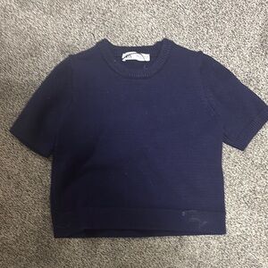 Zara Navy Blue Women's Blouse